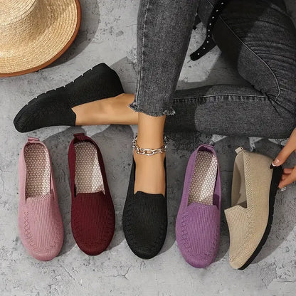 Women's Knit Slip-On Loafers 7
