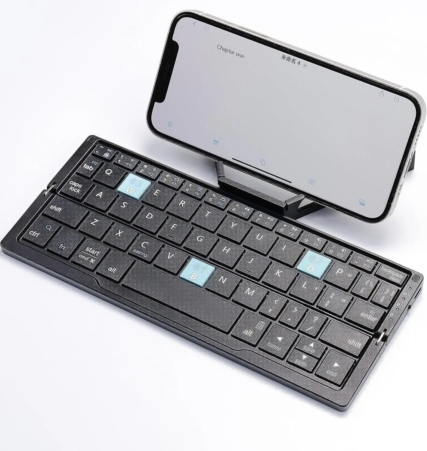 Mini Foldable Bluetooth Keyboard with Magnetic Stand 7