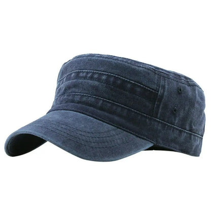 Classic Military-Style Cotton Cadet Cap ? 7