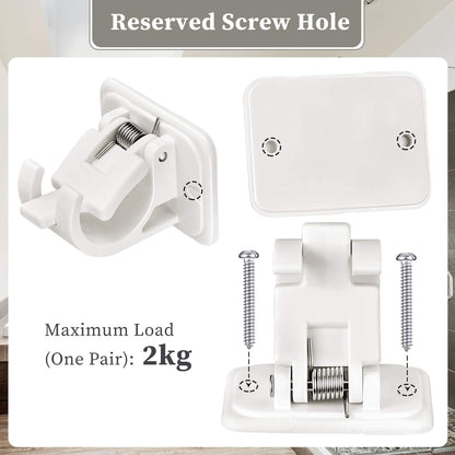 Nail-free Adjustable Rod Bracket Holders 7