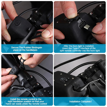 2-in-1 Bicycle Light and Horn 7