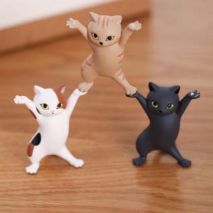 (5PCs) Magnetic Cute Dance Cat Multifunction Holders 7