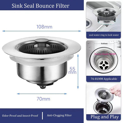 Kitchen Sink Odor Filter 7