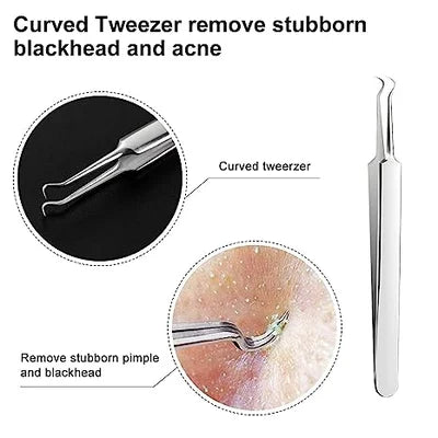 Professional Ultra-fine No.5 Acne Blackhead Removal Tweezers (Pcs 3) 7