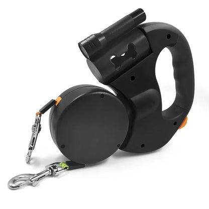 ? LED Dual-Control Retractable Dog Leash ￼ 7