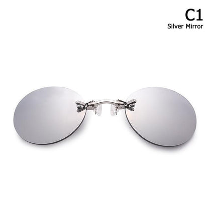 Men's Rimless Clamp Glasses 7