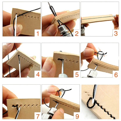 Leather Sewing Awl Kit Hand Stitcher Set 7