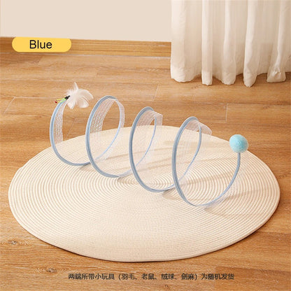 Self-play Cat Hunting Spiral Tunnel Toy 7