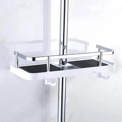 Shower Rod Storage Shelf Organizer 7
