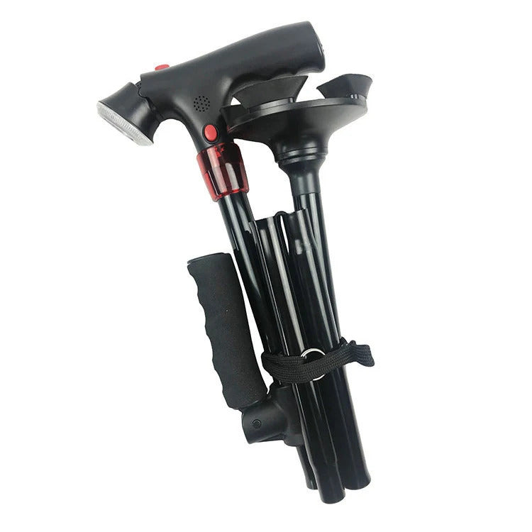 Folding Cane with LED Light – Adjustable, Ergonomic & Sturdy Walking Stick for Seniors 7