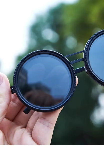 Adjustable Dimming Sunglasses – Retro Round Polarized UV400 Shades for Men & Women 7