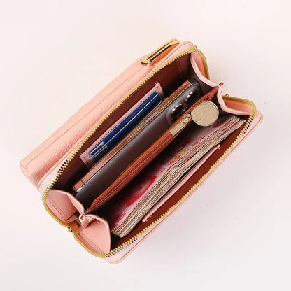 Women Sling Cross-Body Wallet with Mobile Cell Phone Holder 7