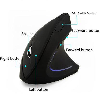 VertErgo Ergonomic Vertical Wireless Mouse 7