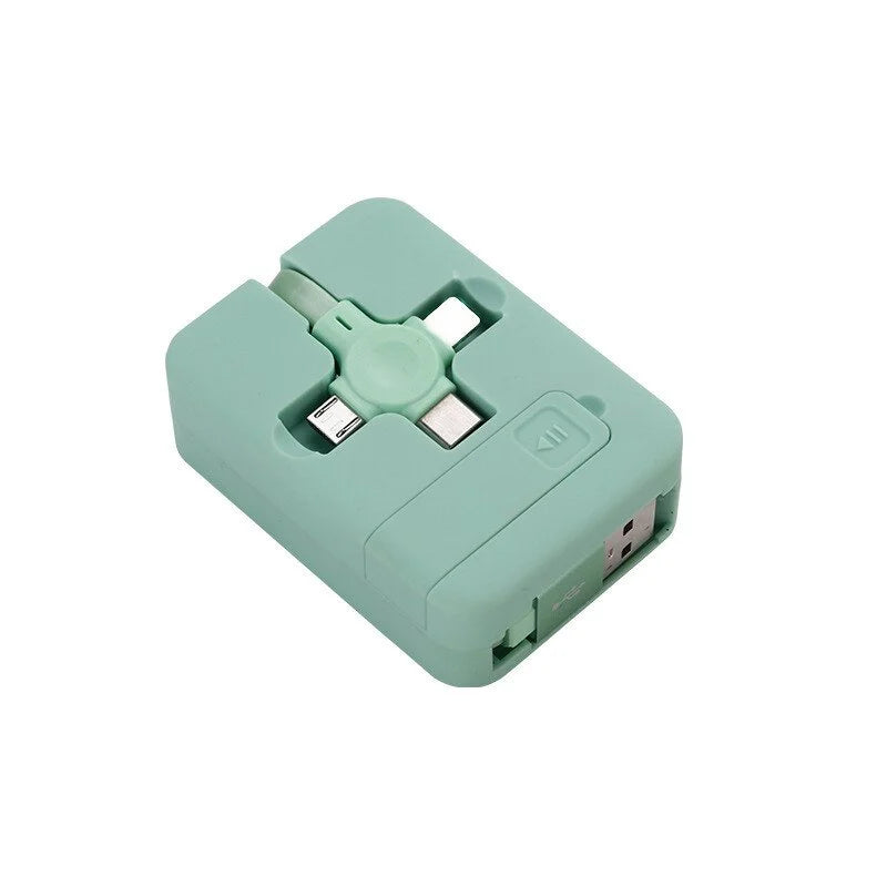 3 in 1 All USB Types Retractable Charging Cable Box 8