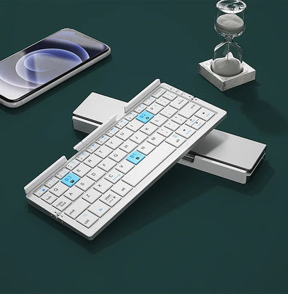 Mini Foldable Bluetooth Keyboard with Magnetic Stand 8