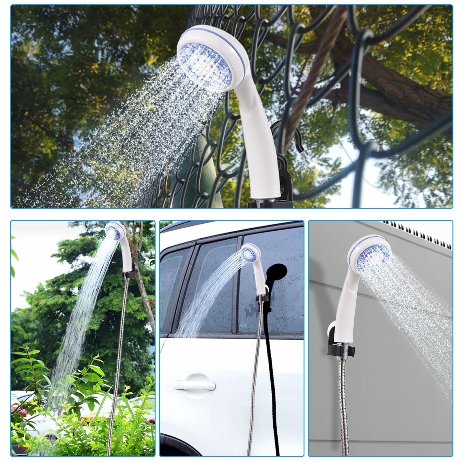 USB Rechargeable Portable Camping Outdoor Shower 8