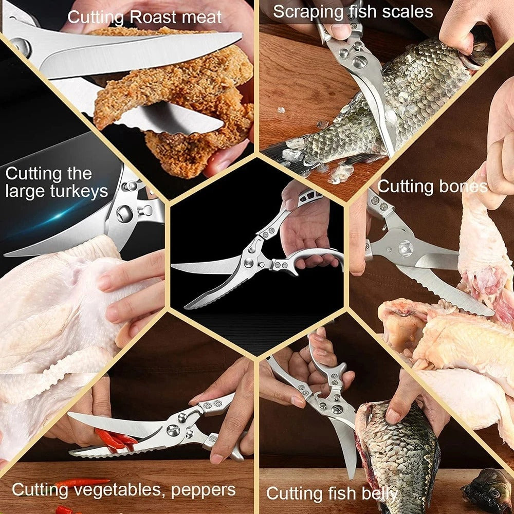 Heavy Duty Stainless Steel Bone-Cut Scissors 8