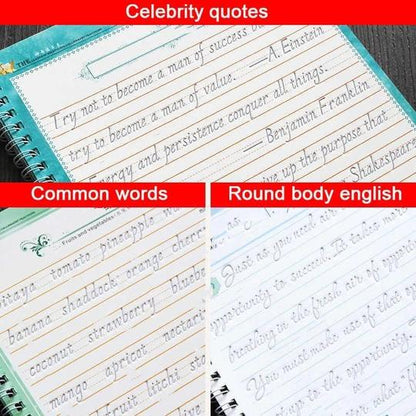 Magic Practice Copybook 4PCS + Pen 8