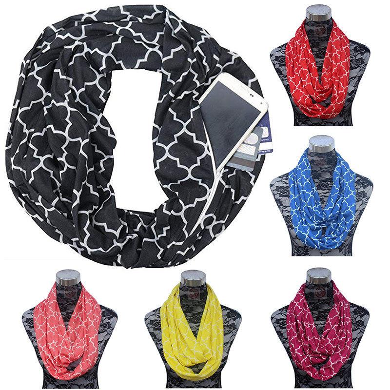 Scarf with convertible pocket 8