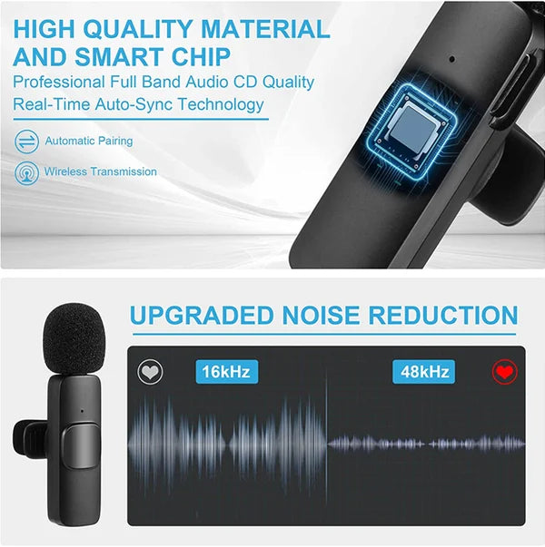 Professional Wireless Lavalier Microphone 8