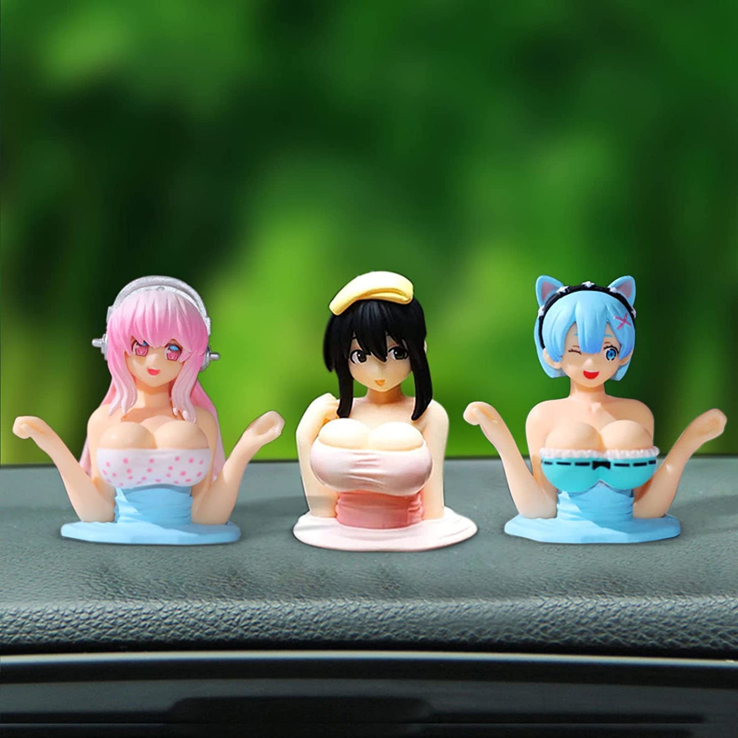 Funny Anime Chest Shaking Car Ornament 8