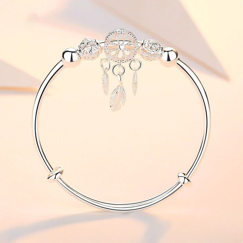 Sterling Silver Dreamcatcher Charm Bracelet 7