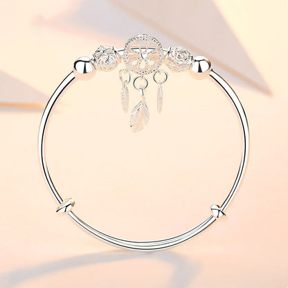 Sterling Silver Dreamcatcher Charm Bracelet 7