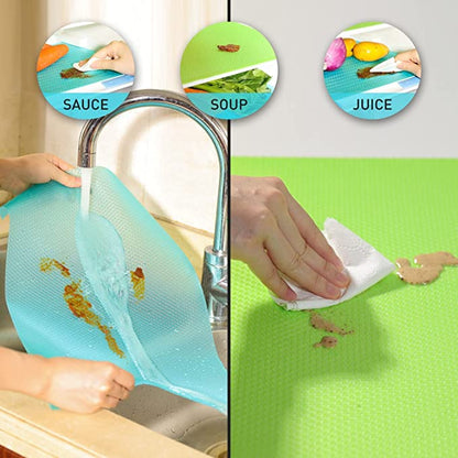 Antibacterial Moisture-proof Refrigerator Shelves Mats (4pcs) 8