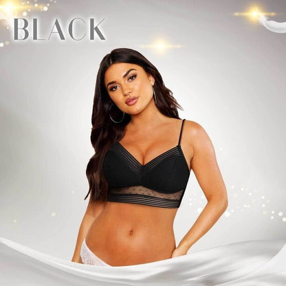 Starry Bra - Low Back Wireless Lifting Lace Bra 8