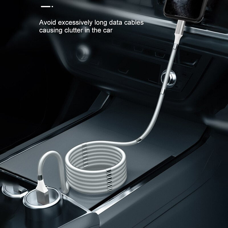 New High Quality Magnetic Self Winding Charging Cable 8