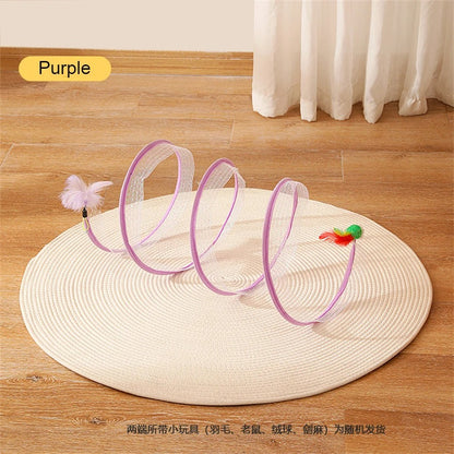 Self-play Cat Hunting Spiral Tunnel Toy 8