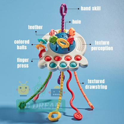 UFO Silicone Pulling Toy 7