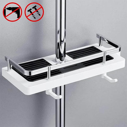 Shower Rod Storage Shelf Organizer 8