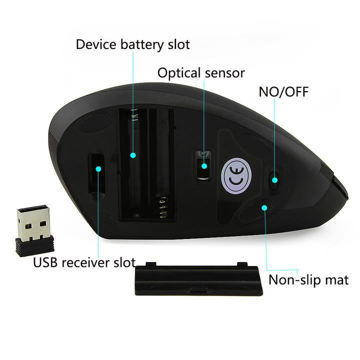 VertErgo Ergonomic Vertical Wireless Mouse 8