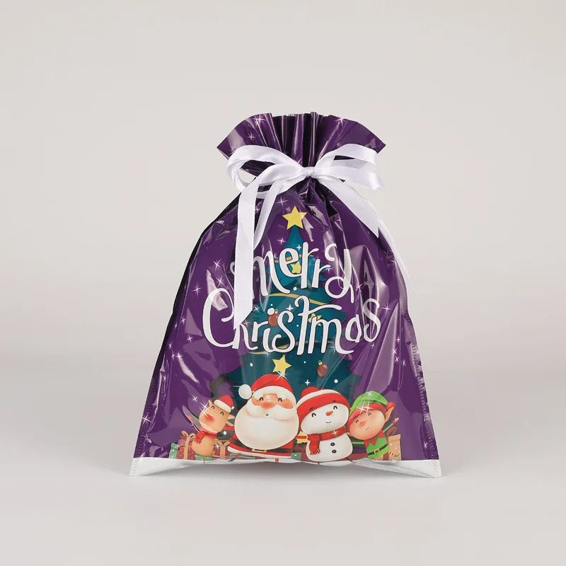 Drawstring Christmas Gift Bags-15PCS 8