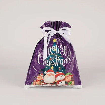 Drawstring Christmas Gift Bags-15PCS 8