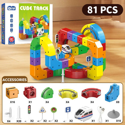 Rainbow Magnetic Train Track Builder Set 8
