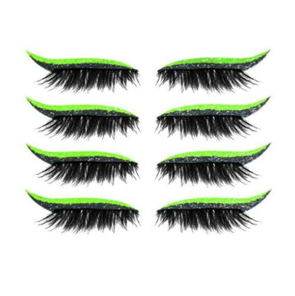 Reusable Eyeliner and Eyelash Stickers with Glitter 8