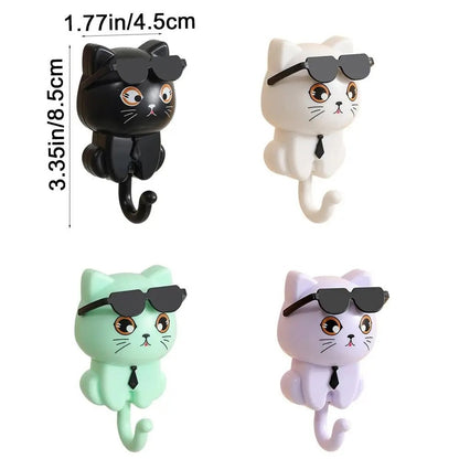 Cat Hook with Moving Sunglasses-3PCS 8