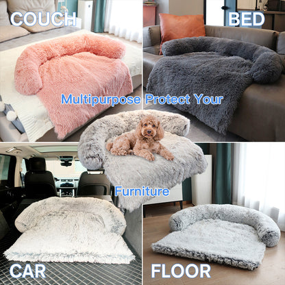 Sofa Plush Calming Dog Blanket 8