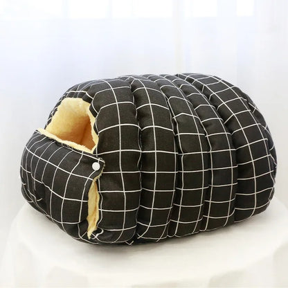 SnuggleNest Plush Pet Cave Bed 8