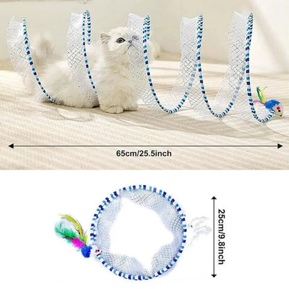 Self-play Cat Hunting Spiral Tunnel Toy 8