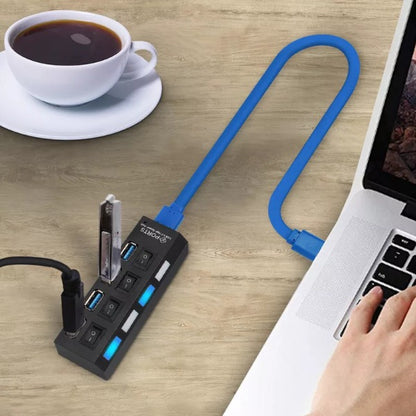 Multiple Ports High-Speed USB Hub - 7 ports 8