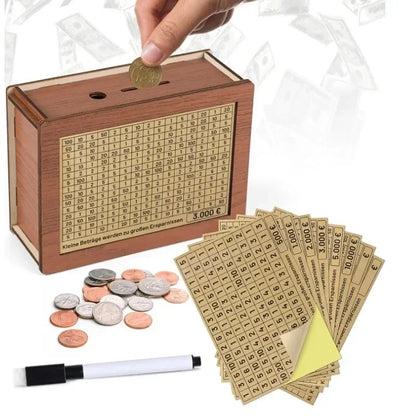 Cash Vault Wooden Savings Box 8