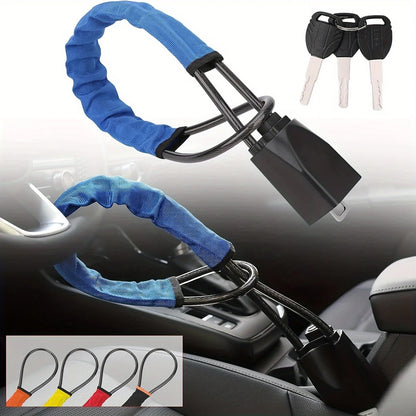 Heavy-Duty Steering Wheel & Gear Shift Anti-Theft Lock 8
