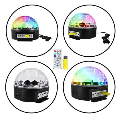 LED DISCO CRYSTAL BALL WITH FREE USB 8