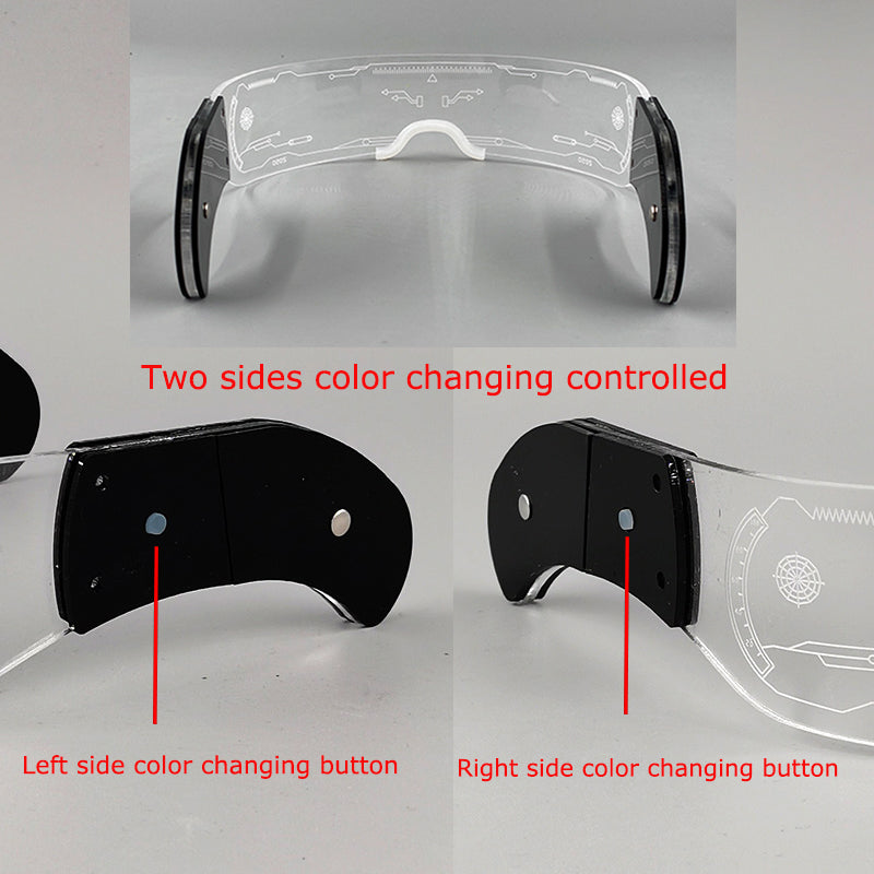 Cyberpunk Luminous LED Glowing Party Glasses 8