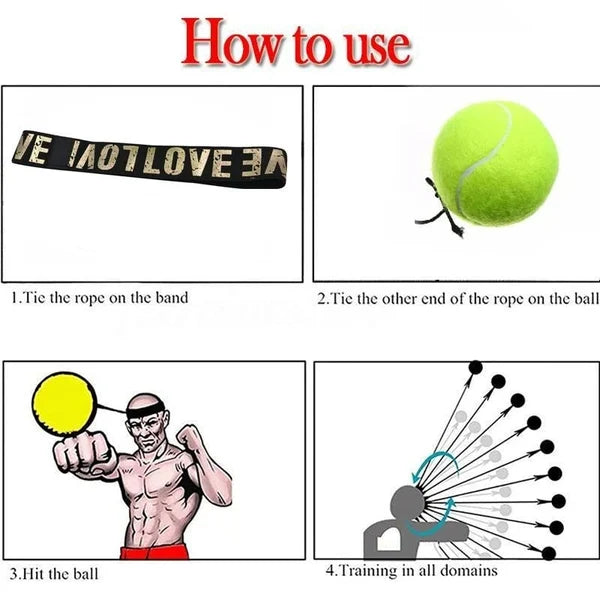Boxing Reflex Ball Head-mounted Band 8