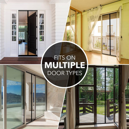 Anti Mosquito Magnetic Self Closing Mesh Screen Door 8
