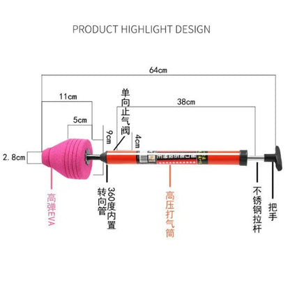 High Pressure Toilet Unblock a Shot 8